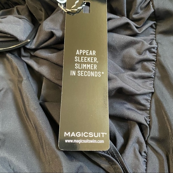 Magicsuit Solid Black Angelina One Piece Swimsuit Size 14 NWT - Picture 12 of 16